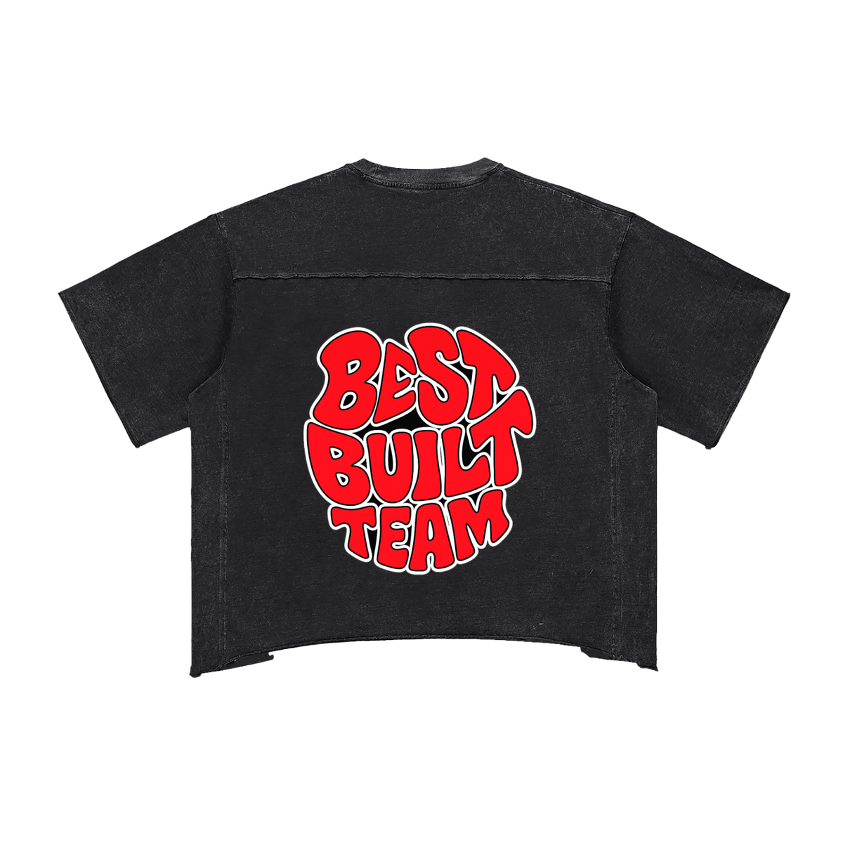 Raw Edge Snow Washed Boxy T-Shirt