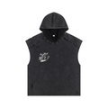Snow Washed Boxy Hooded Tank Top